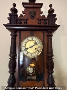 Antique-German-RA-Pendulum-Wall-Clock