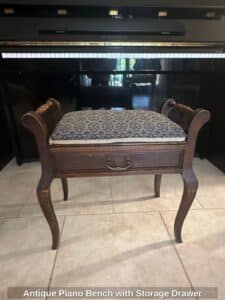 Antique-Piano-Bench-with-Storage-Drawer