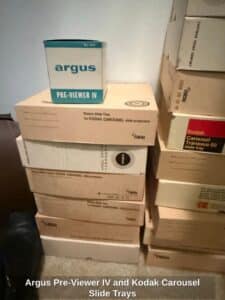 Argus-Pre-Viewer-IV-and-Kodak-Carousel-Slide-Trays-1