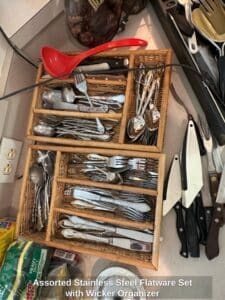 Assorted-Stainless-Steel-Flatware-Set-with-Wicker-Organizer-2