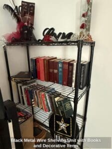 Black-Metal-Wire-Shelving-Unit-with-Books-and-Decorative-Items