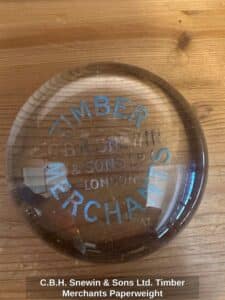C.B.H.-Snewin-Sons-Ltd.-Timber-Merchants-Paperweight