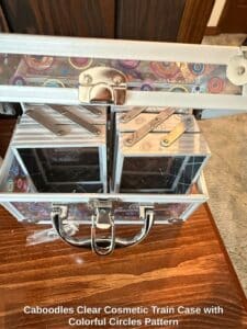 Caboodles-Clear-Cosmetic-Train-Case-with-Colorful-Circles-Pattern-1