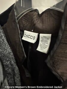 Chicos-Womens-Brown-Embroidered-Jacket-second-image-2