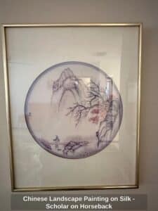 Chinese-Landscape-Painting-on-Silk-Scholar-on-Horseback