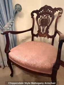 Chippendale-Style-Mahogany-Armchair-1