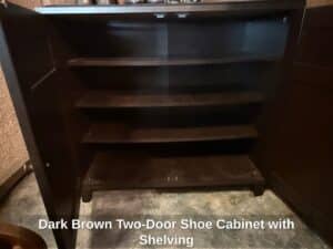 Dark-Brown-Two-Door-Shoe-Cabinet-with-Shelving-second-image-1