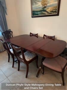 Duncan-Phyfe-Style-Mahogany-Dining-Table-and-Chairs-Set-1