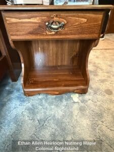 Ethan-Allen-Heirloom-Nutmeg-Maple-Colonial-Nightstand-1