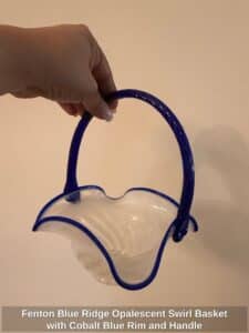 Fenton-Blue-Ridge-Opalescent-Swirl-Basket-with-Cobalt-Blue-Rim-and-Handle-second-image-1