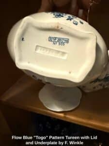 Flow-Blue-Togo-Pattern-Tureen-with-Lid-and-Underplate-by-F.-Winkle-second-image