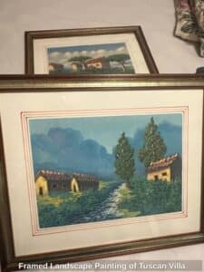 Framed-Landscape-Painting-of-Tuscan-Villa