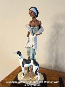 Giuseppe-Armani-Figurine-of-a-Woman-with-a-Greyhound