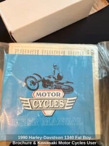 Harley-Davidson-Fat-Boy-Brochure-Kawasaki-Motor-Cycles-User-Manual-1