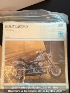 Harley-Davidson-Fat-Boy-Brochure-Kawasaki-Motor-Cycles-User-Manual-second-image-1
