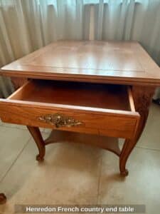 Henredon-French-country-end-table-second-image-1