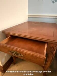 Henredon-French-country-vintage-two-tier-end-table-second-image-1