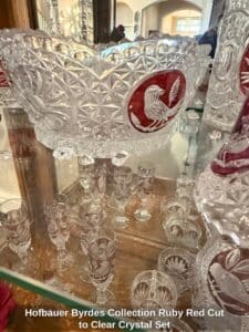 Hofbauer-Byrdes-Collection-Ruby-Red-Cut-to-Clear-Crystal-Set