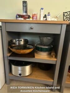 IKEA-TORNVIKEN-Kitchen-Island-and-Assorted-Kitchenware