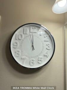 IKEA-TROMMA-White-Wall-Clock