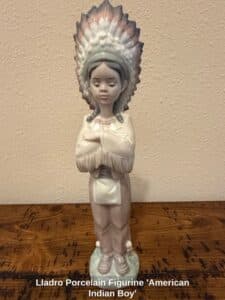 Lladro-Porcelain-Figurine-American-Indian-Boy