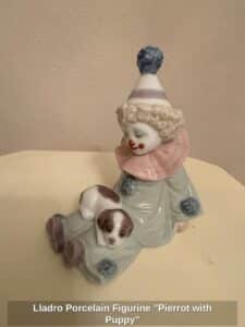 Lladro-Porcelain-Figurine-Pierrot-with-Puppy
