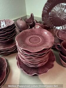 Metlox-Poppytrail-Lotus-Dinnerware-Set-second-image-1