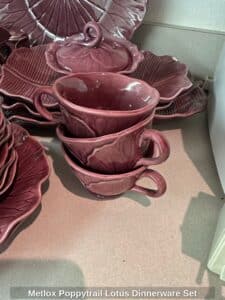 Metlox-Poppytrail-Lotus-Dinnerware-Set-sixth-image-1