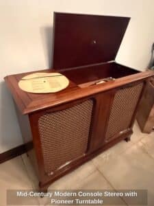 Mid-Century-Modern-Console-Stereo-with-Pioneer-Turntable-1