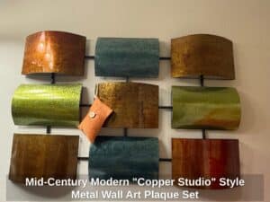 Mid-Century-Modern-Copper-Studio-Style-Metal-Wall-Art-Plaque-Set