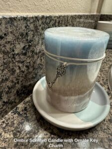 Ombre-Scented-Candle-with-Ornate-Key-Charm