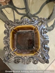 Ornate-Bronze-Ashtray-with-Ceramic-Insert-1