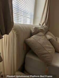 Pleated-Upholstered-Platform-Bed-Frame-second-image-1