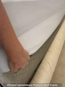 Pleated-Upholstered-Platform-Bed-Frame-third-image-1