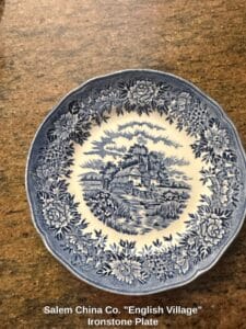 Salem-China-Co.-English-Village-Ironstone-Plate