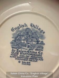 Salem-China-Co.-English-Village-Ironstone-Plate-second-image