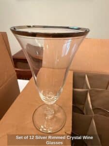 Set-of-Silver-Rimmed-Crystal-Wine-Glasses-second-image-1
