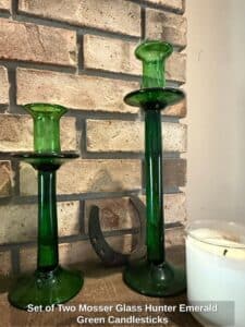 Set-of-Two-Mosser-Glass-Hunter-Emerald-Green-Candlesticks