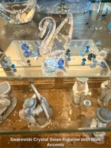 Swarovski-Crystal-Swan-Figurine-with-Blue-Accents