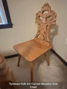 Tyrolean-Folk-Art-Carved-Wooden-Side-Chair