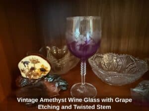 Vintage-Amethyst-Wine-Glass-with-Grape-Etching-and-Twisted-Stem-1