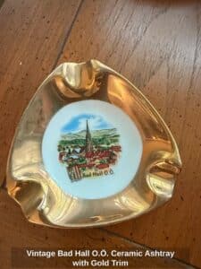Vintage-Bad-Hall-O.-Ceramic-Ashtray-with-Gold-Trim-1