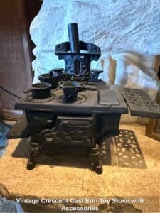 Vintage-Crescent-Cast-Iron-Toy-Stove-with-Accessories-1