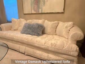 Vintage-Damask-Upholstered-Sofa