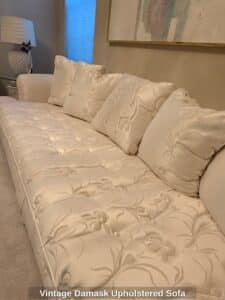 Vintage-Damask-Upholstered-Sofa-second-image