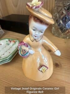 Vintage-Josef-Originals-Ceramic-Girl-Figurine-Bell