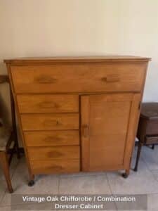 Vintage-Oak-Chifforobe-or-Combination-Dresser-Cabinet