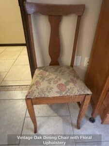 Vintage-Oak-Dining-Chair-with-Floral-Upholstery
