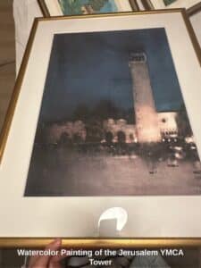 Watercolor-Painting-of-the-Jerusalem-YMCA-Tower