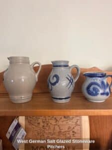 West-German-Salt-Glazed-Stoneware-Pitchers